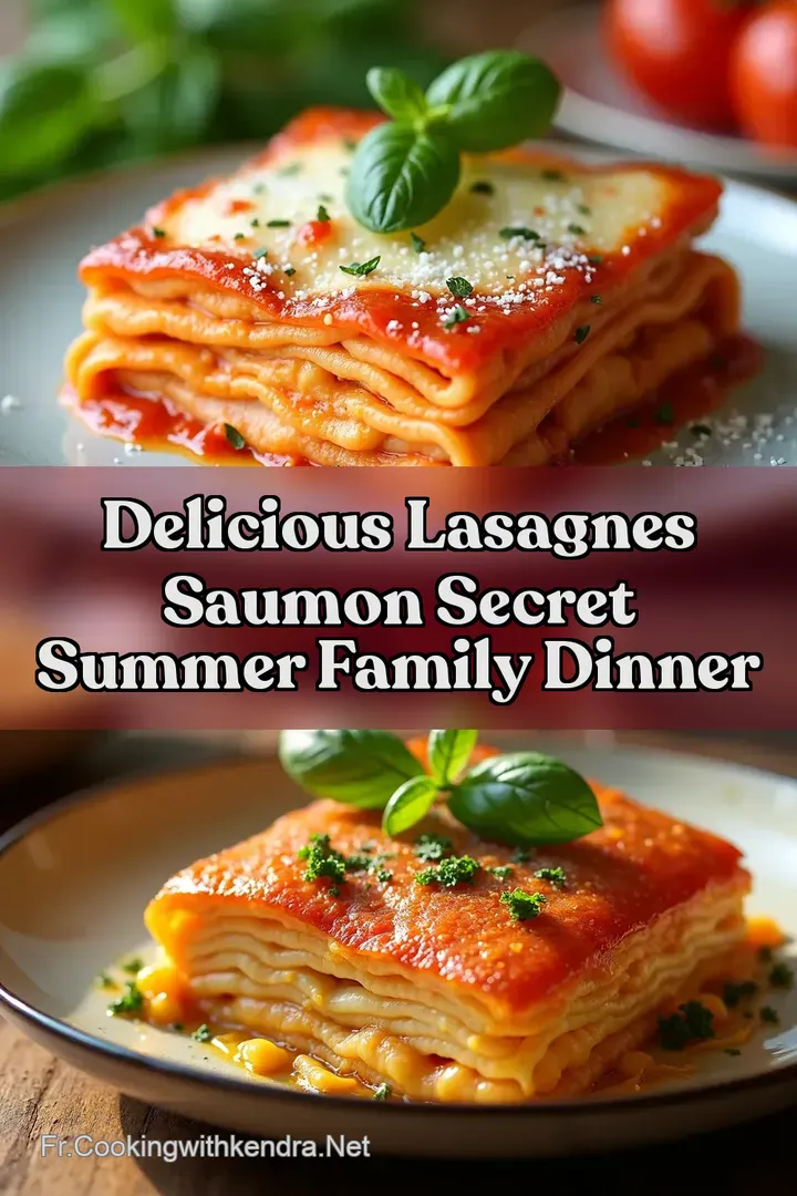 Delicious Lasagnes Saumon Secret Summer Family Dinner