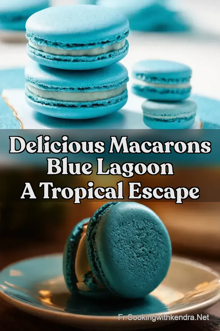 Delicious Macarons Blue Lagoon A Tropical Escape