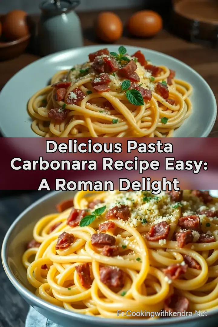 Delicious Pasta Carbonara Recipe Easy: A Roman Delight