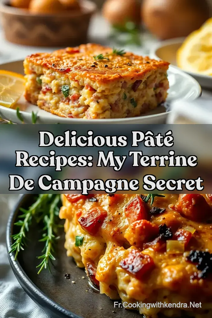 Delicious P&acirc;t&eacute; Recipes: My Terrine de Campagne Secret
