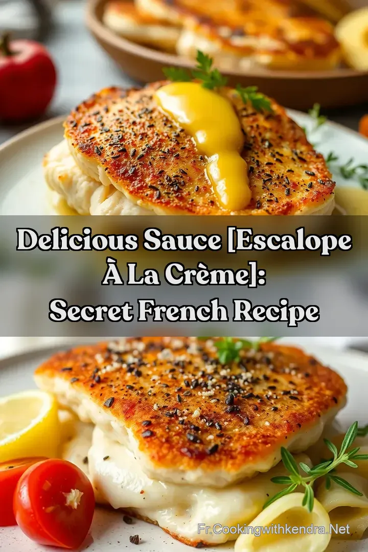 Delicious Sauce [Escalope &agrave; la cr&egrave;me]: Secret French Recipe