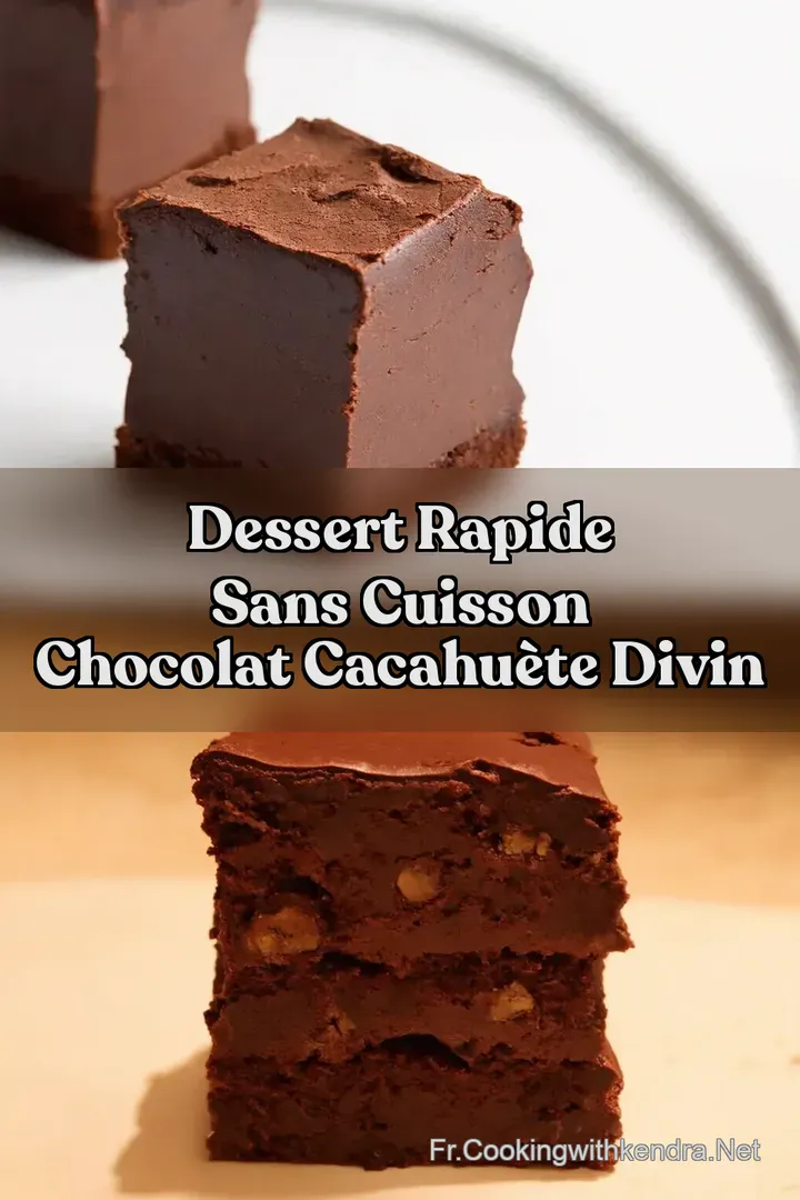 Dessert Rapide Sans Cuisson Chocolat Cacahu&egrave;te Divin
