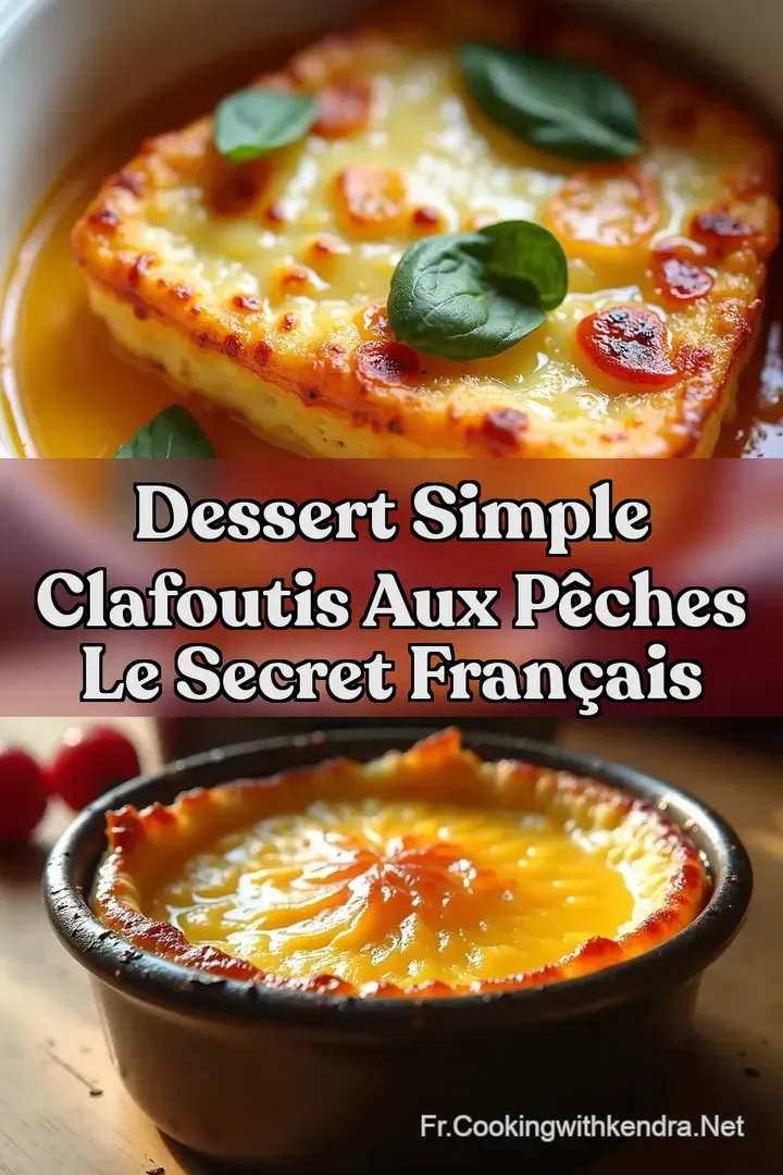 Dessert Simple Clafoutis aux P&ecirc;ches Le Secret Fran&ccedil;ais