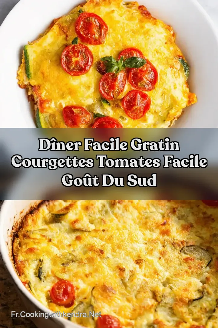 D&icirc;ner Facile Gratin Courgettes Tomates Facile Go&ucirc;t du Sud
