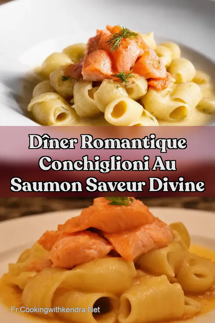 D&icirc;ner Romantique Conchiglioni au Saumon Saveur Divine