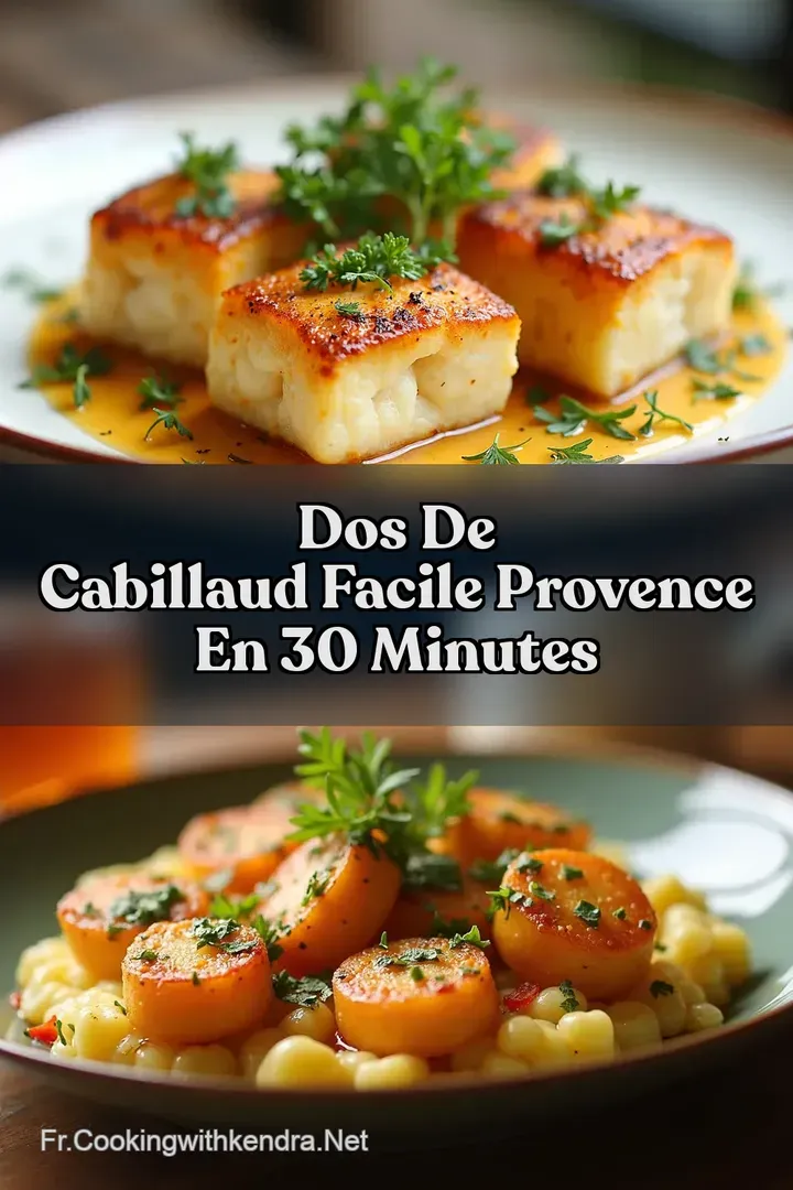 Dos de Cabillaud Facile Provence en 30 Minutes