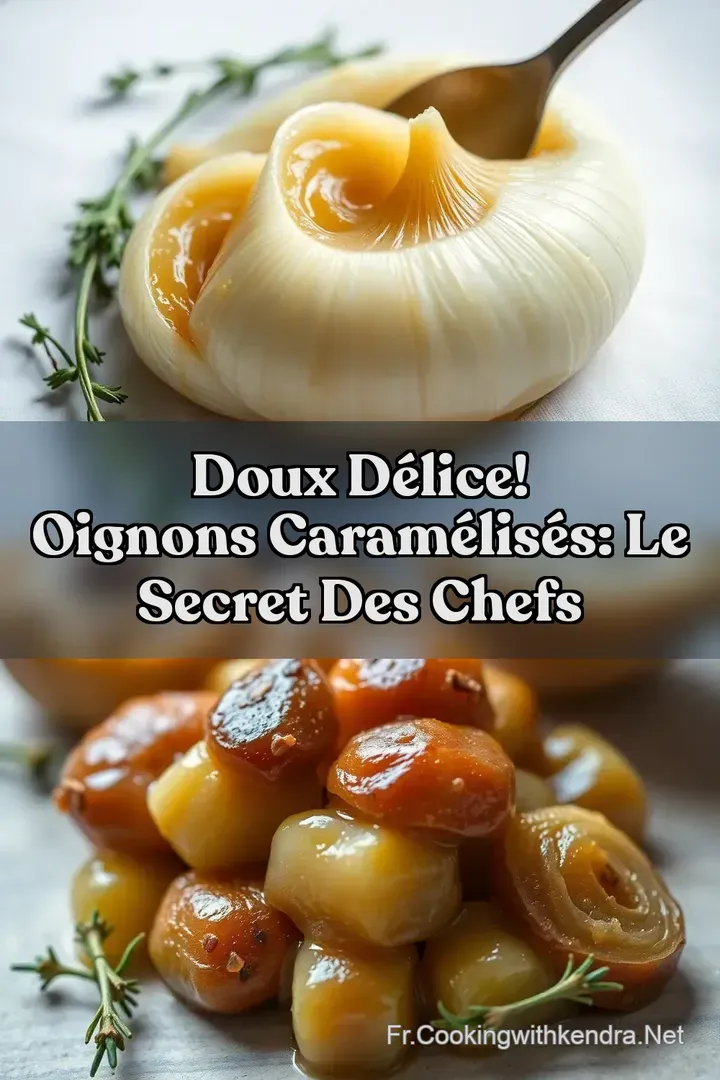Doux D&eacute;lice! Oignons Caram&eacute;lis&eacute;s: Le Secret des Chefs
