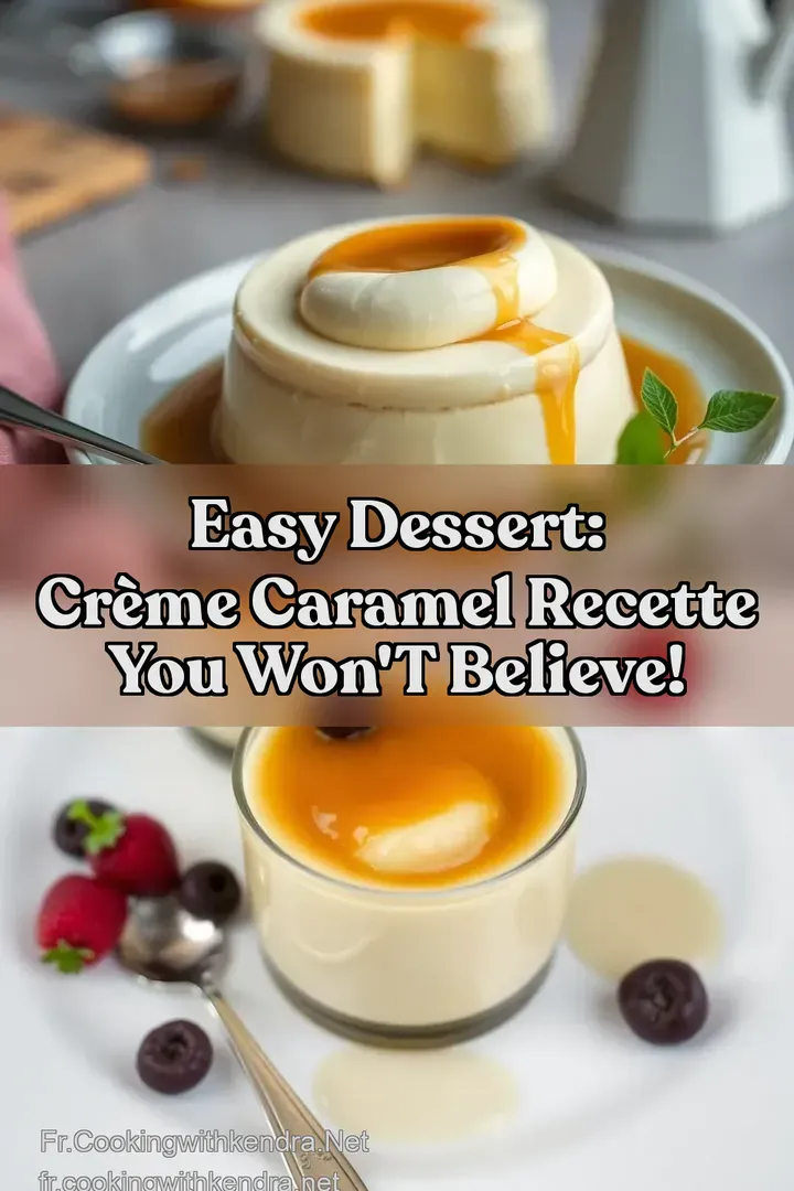 Easy Dessert: Cr&egrave;me Caramel Recette You Won t Believe!