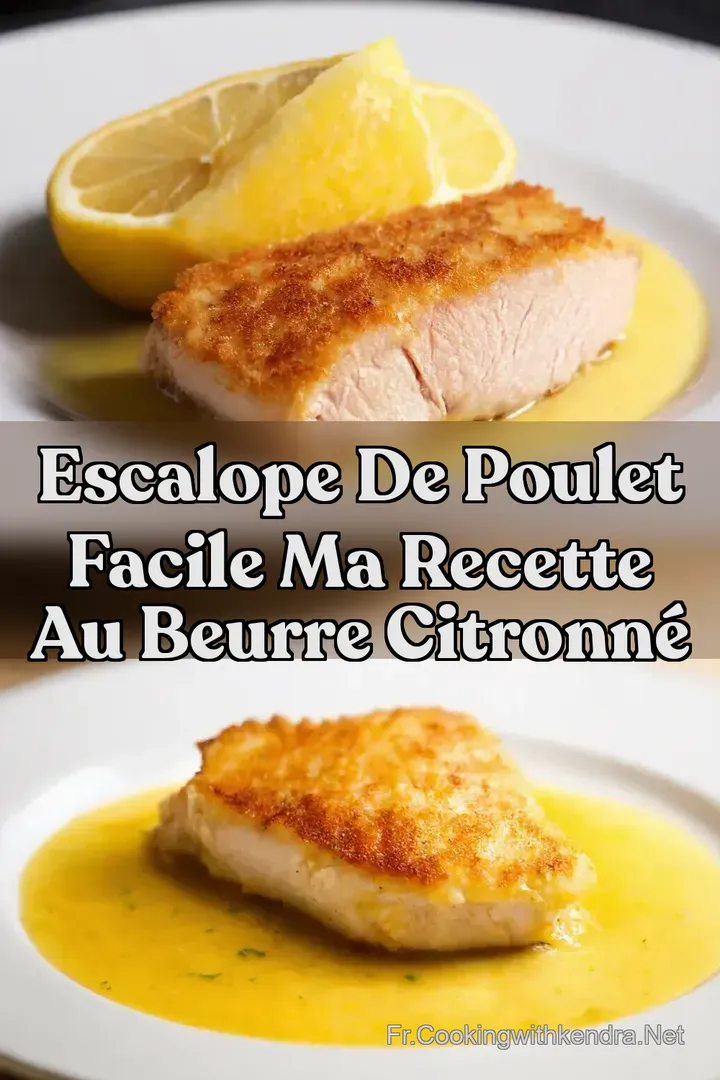 Escalope de Poulet Facile Ma Recette Au Beurre Citronn&eacute;