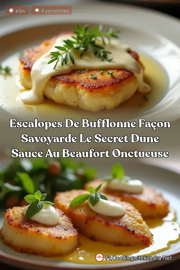 Escalopes de Bufflonne Fa&ccedil;on Savoyarde Le Secret dune Sauce au Beaufort Onctueuse