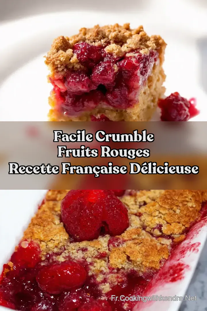 Facile Crumble Fruits Rouges Recette Fran&ccedil;aise D&eacute;licieuse