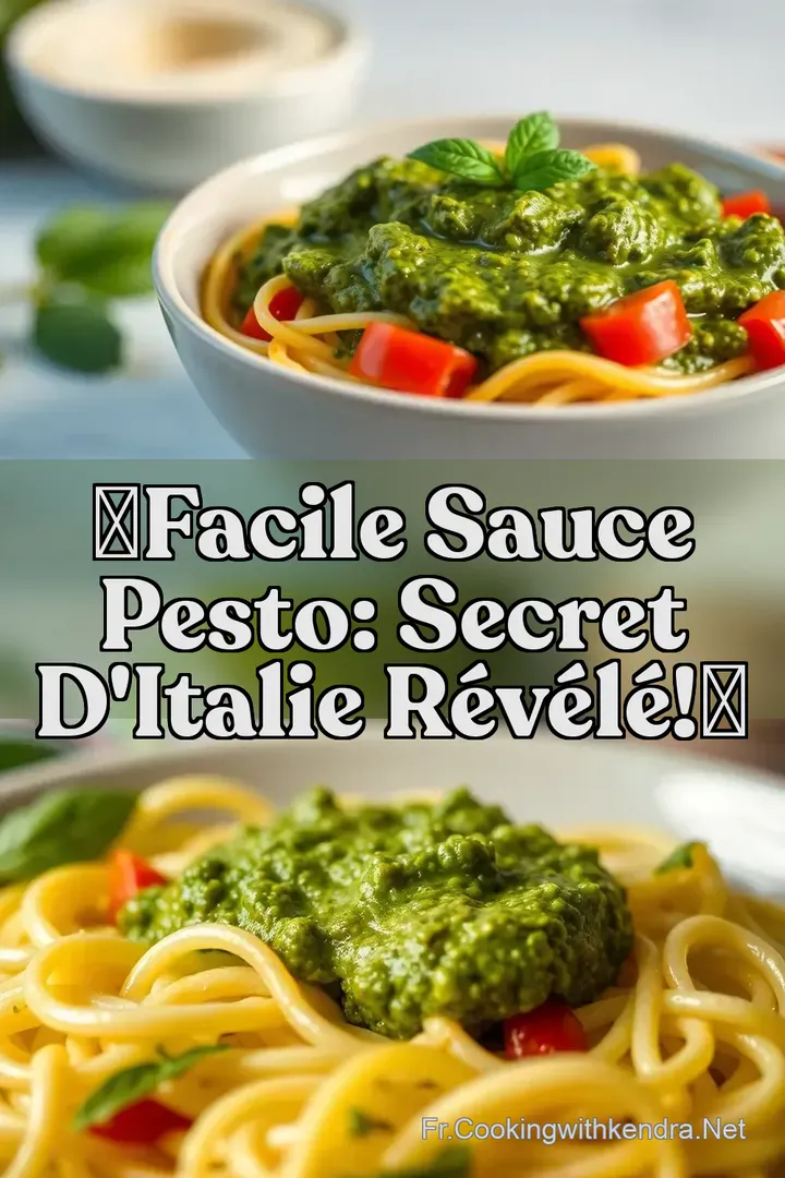 🌿Facile Sauce Pesto: Secret d Italie R&eacute;v&eacute;l&eacute;!✨