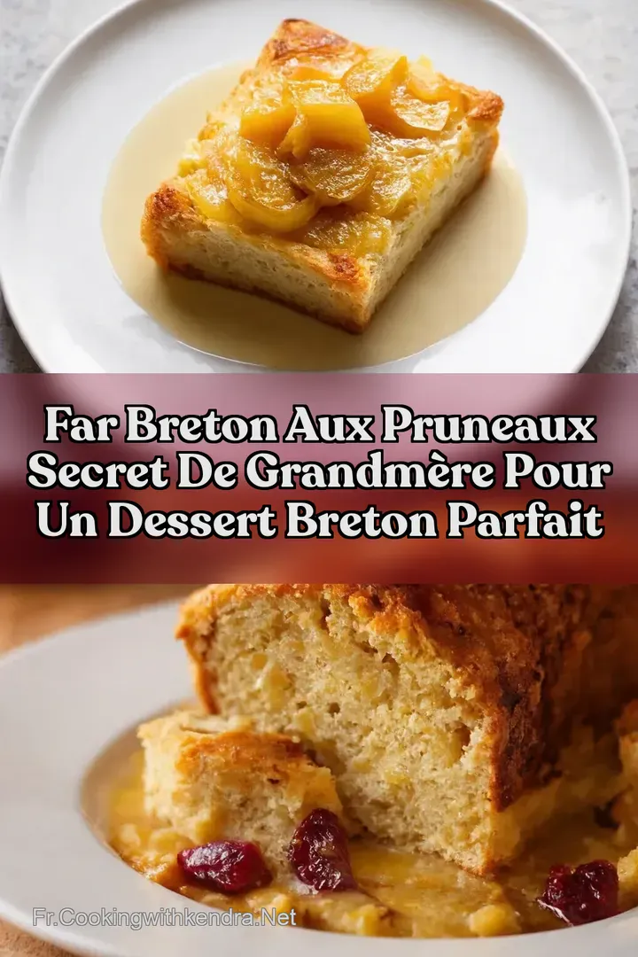 Far Breton aux Pruneaux Secret de GrandM&egrave;re pour un Dessert Breton Parfait