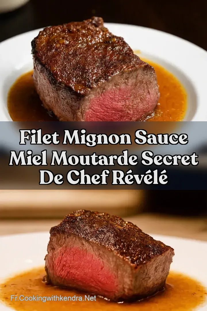Filet Mignon Sauce Miel Moutarde Secret de Chef R&eacute;v&eacute;l&eacute;