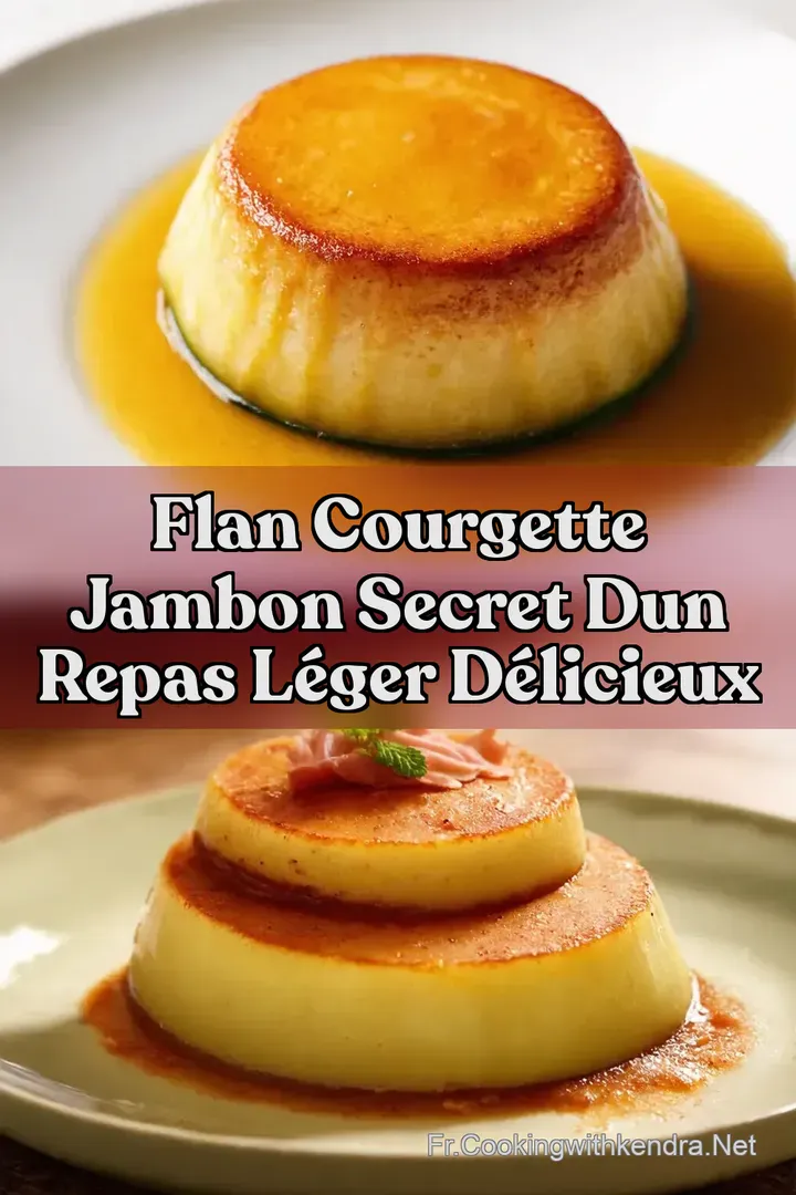 Flan Courgette Jambon Secret dun Repas L&eacute;ger D&eacute;licieux