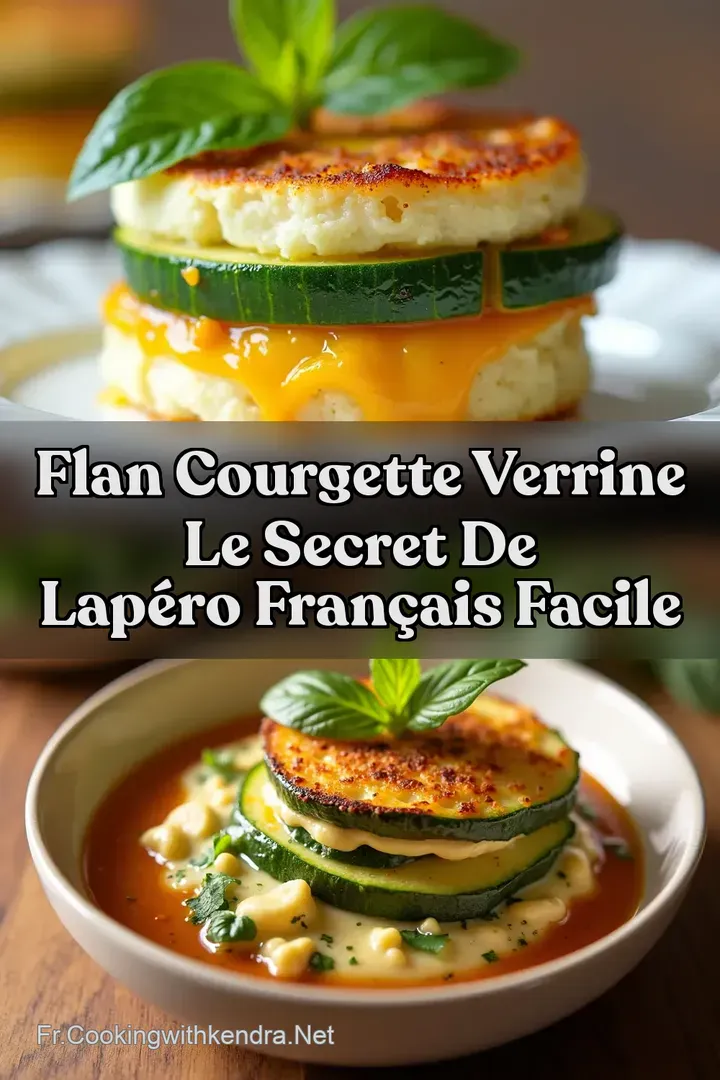 Flan Courgette Verrine Le Secret de lAp&eacute;ro Fran&ccedil;ais Facile