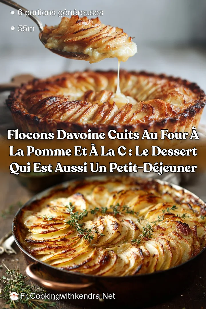 Flocons davoine cuits au four &agrave; la pomme et &agrave; la c : le dessert qui est aussi un petit-d&eacute;jeuner
