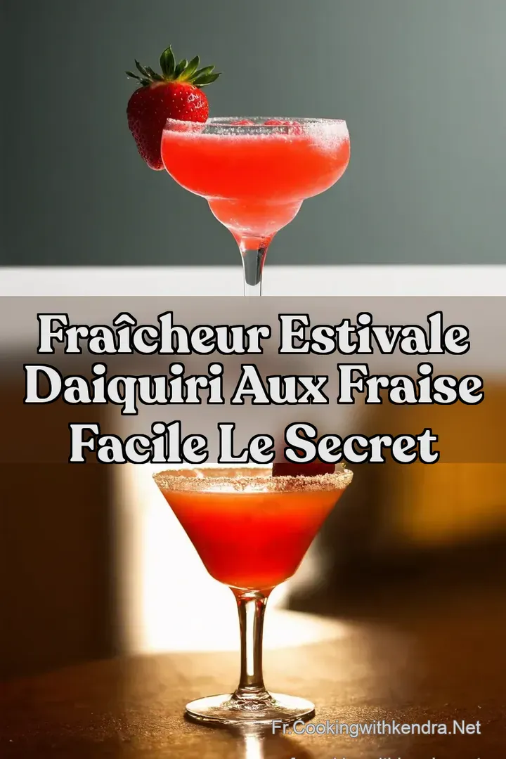 Fra&icirc;cheur Estivale Daiquiri aux Fraise Facile Le Secret