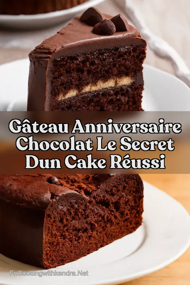 G&acirc;teau Anniversaire Chocolat Le Secret dun Cake R&eacute;ussi