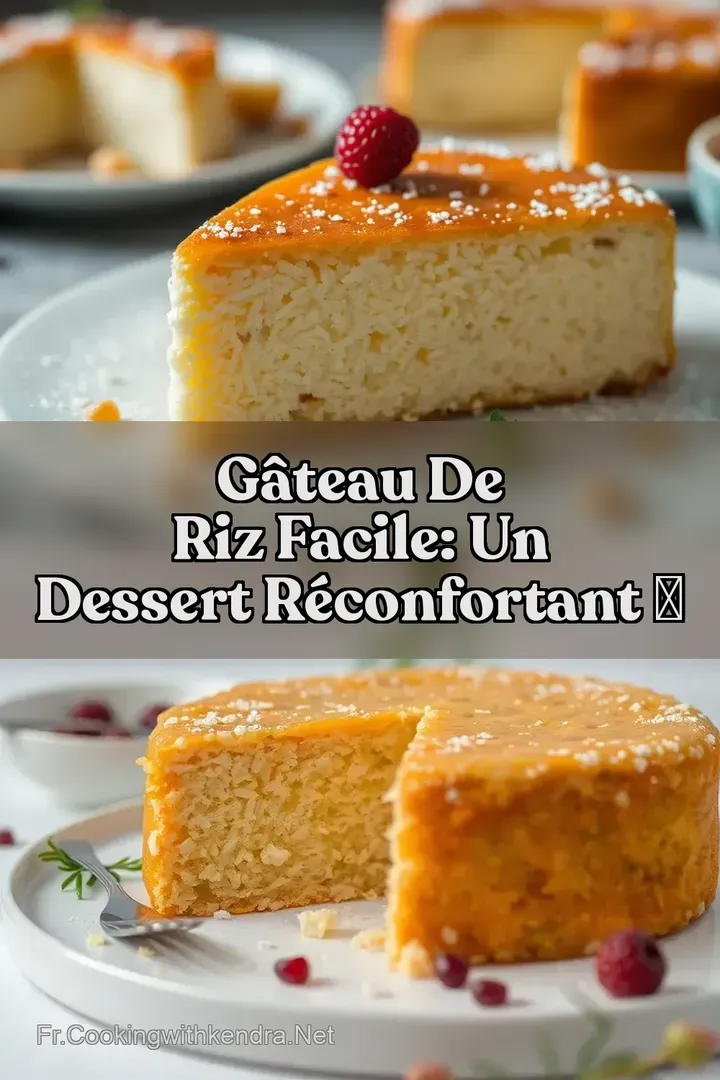 G&acirc;teau De Riz Facile: Un Dessert R&eacute;confortant ✨
