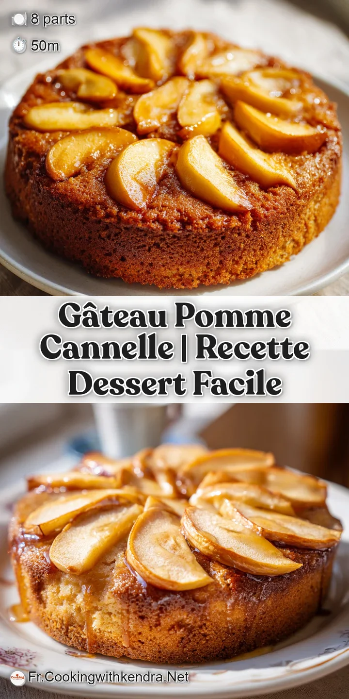 Zoom sur la mie a&eacute;r&eacute;e d'un g&acirc;teau dor&eacute;, r&eacute;v&eacute;lant des morceaux de pommes fondantes et un parfum de cannelle chaud.