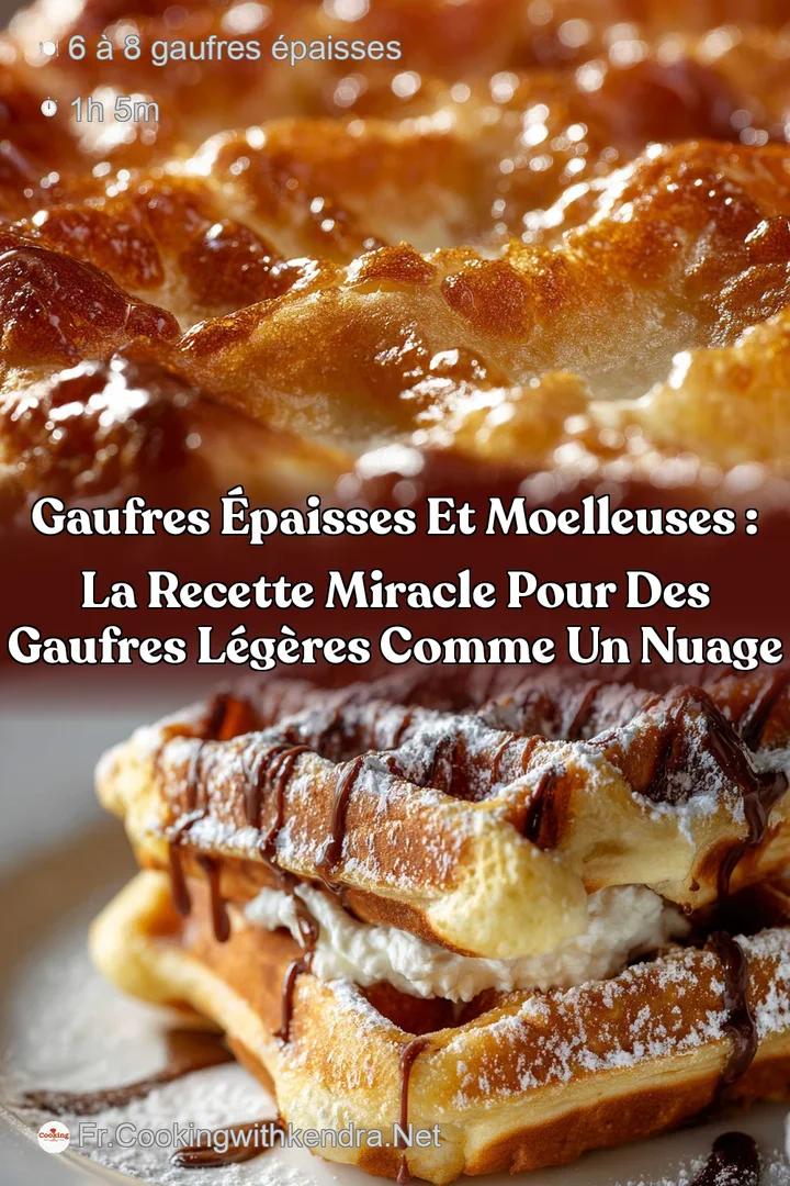 Gaufres &eacute;paisses et moelleuses : la recette miracle pour des gaufres l&eacute;g&egrave;res comme un nuage