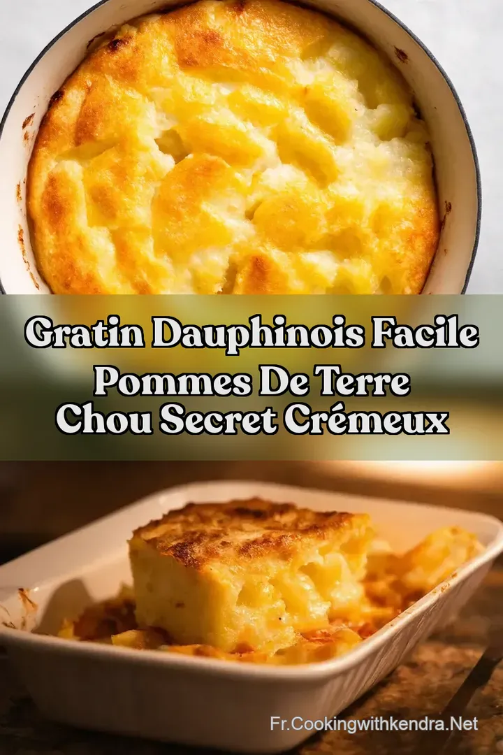 Gratin Dauphinois Facile Pommes de Terre Chou Secret Cr&eacute;meux