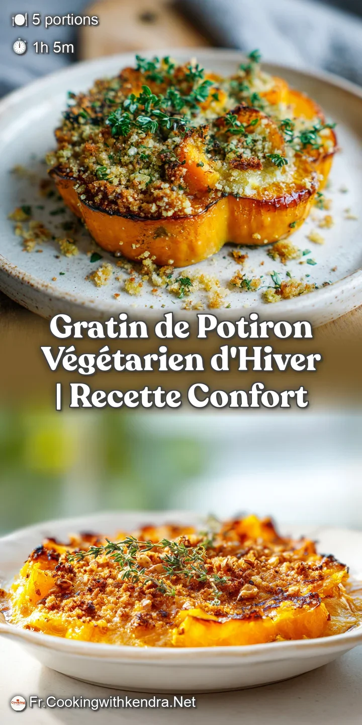 Close-up of a bubbly, cheesy vegetarian pumpkin gratin. The texture appears creamy and decadent, hinting at warmth and ric...