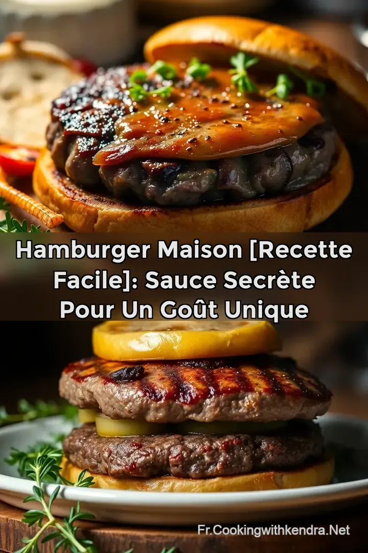 Hamburger Maison [Recette facile]: Sauce Secr&egrave;te Pour un Go&ucirc;t Unique