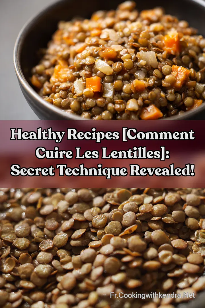 Healthy Recipes [comment cuire les lentilles]: Secret Technique Revealed!