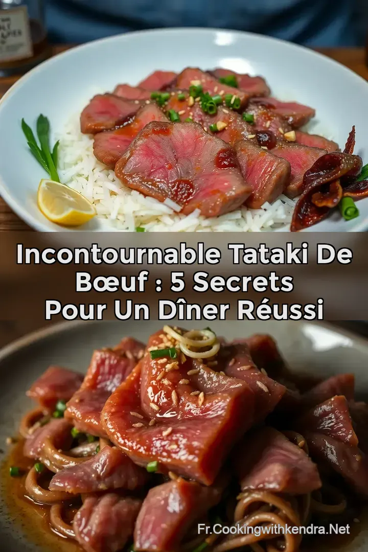 Incontournable Tataki de B&oelig;uf : 5 Secrets pour un D&icirc;ner R&eacute;ussi