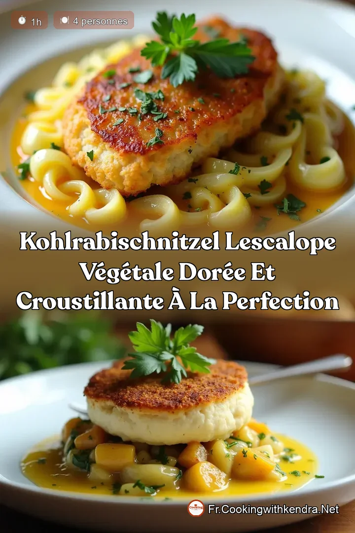 Kohlrabischnitzel LEscalope V&eacute;g&eacute;tale Dor&eacute;e et Croustillante &agrave; la Perfection