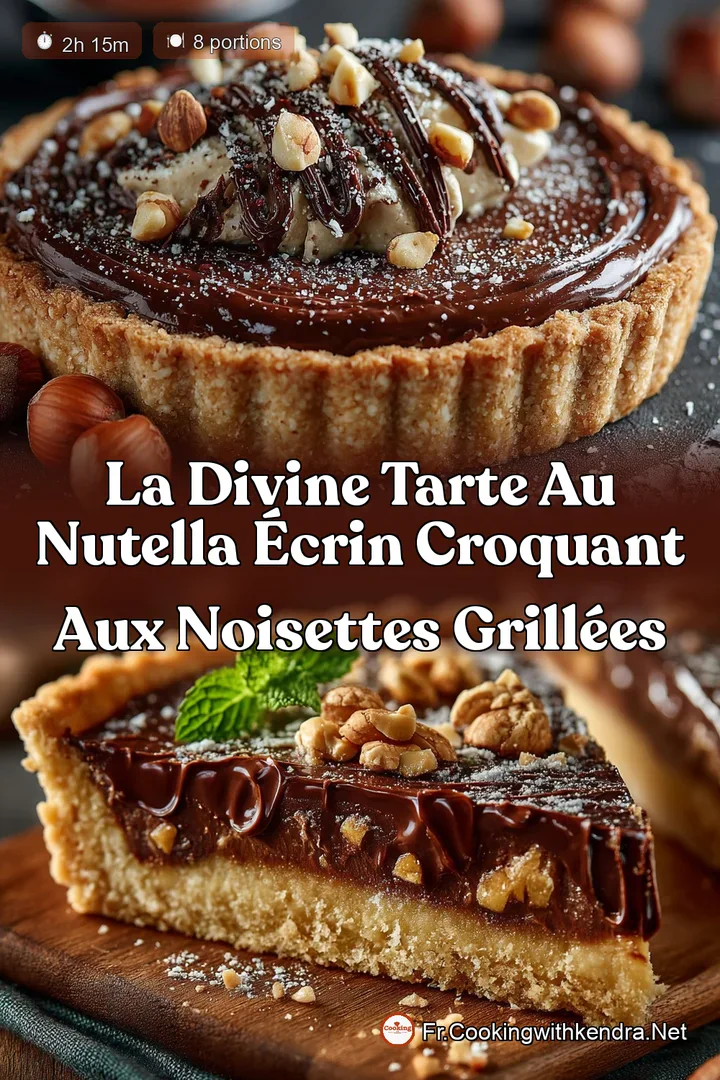 La Divine Tarte au Nutella &Eacute;crin Croquant aux Noisettes Grill&eacute;es
