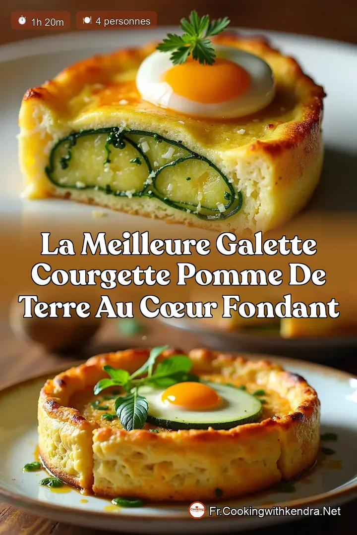 La Meilleure Galette Courgette Pomme de Terre au C&oelig;ur Fondant