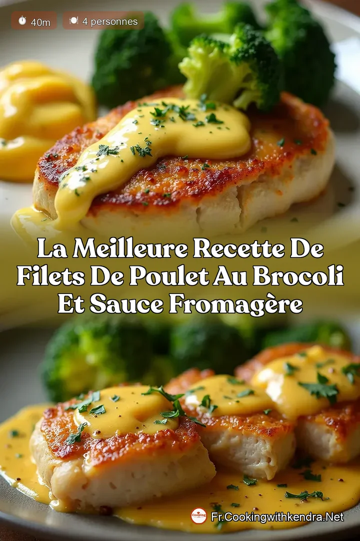 La Meilleure Recette de Filets de Poulet au Brocoli et Sauce Fromag&egrave;re