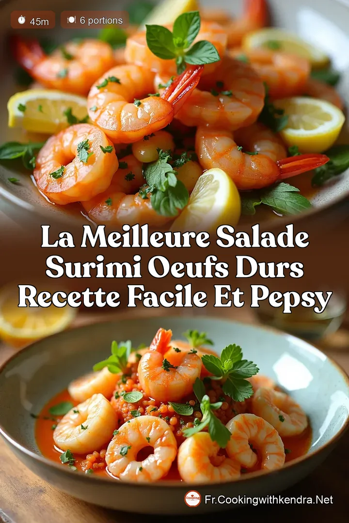 La Meilleure Salade Surimi Oeufs Durs Recette Facile et Pepsy