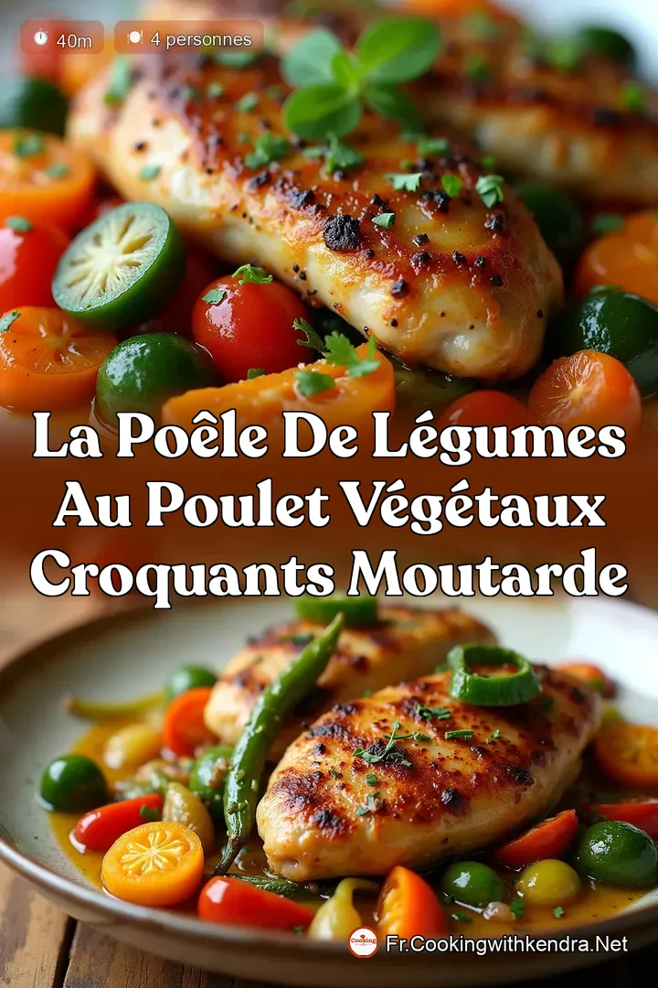 La Po&ecirc;le de L&eacute;gumes au Poulet V&eacute;g&eacute;taux Croquants Moutarde