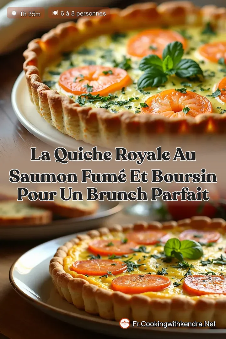 La Quiche Royale au Saumon Fum&eacute; et Boursin pour un Brunch Parfait