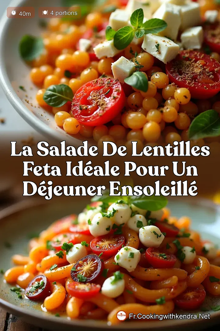 La Salade de Lentilles Feta Id&eacute;ale pour un D&eacute;jeuner ensoleill&eacute;