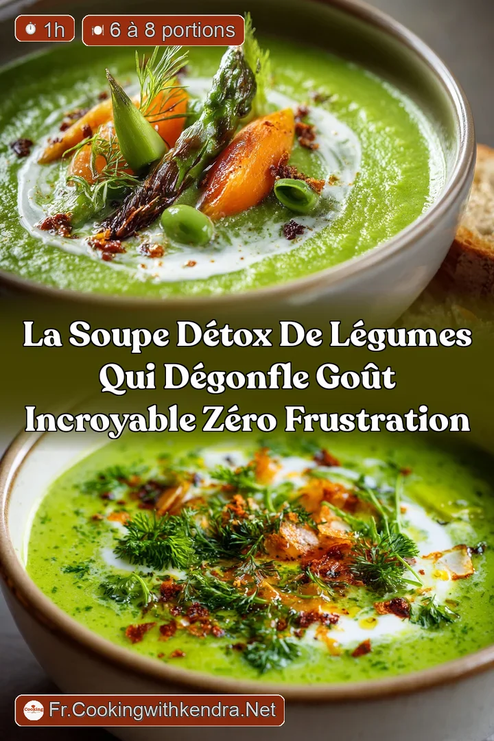 La Soupe D&eacute;tox de L&eacute;gumes qui D&eacute;gonfle Go&ucirc;t incroyable z&eacute;ro frustration