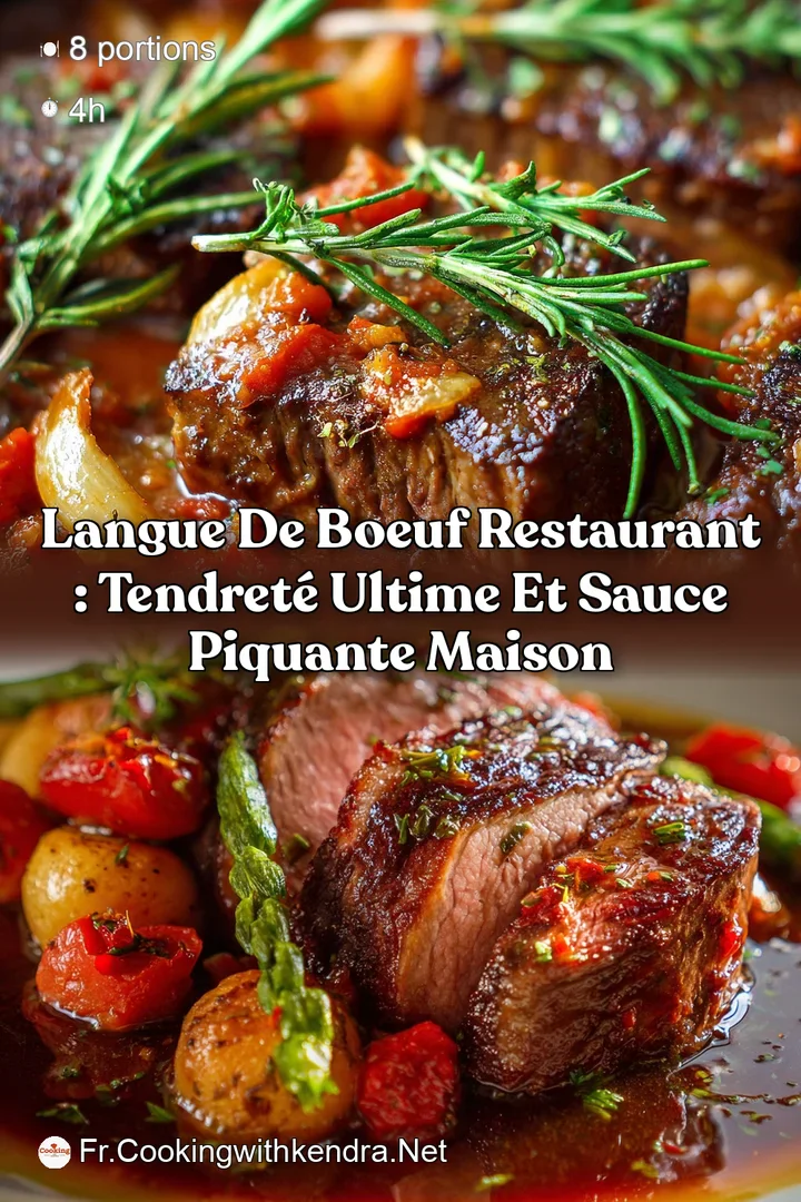 Langue de Boeuf Restaurant : Tendret&eacute; Ultime et Sauce Piquante Maison