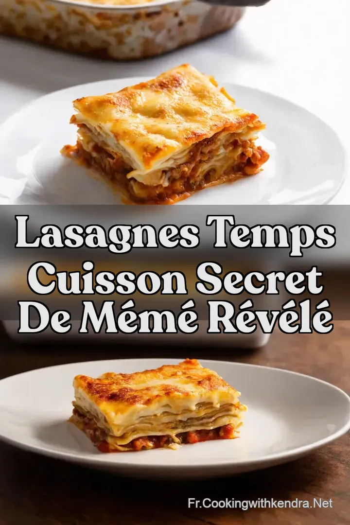 Lasagnes Temps Cuisson Secret de M&eacute;m&eacute; R&eacute;v&eacute;l&eacute;