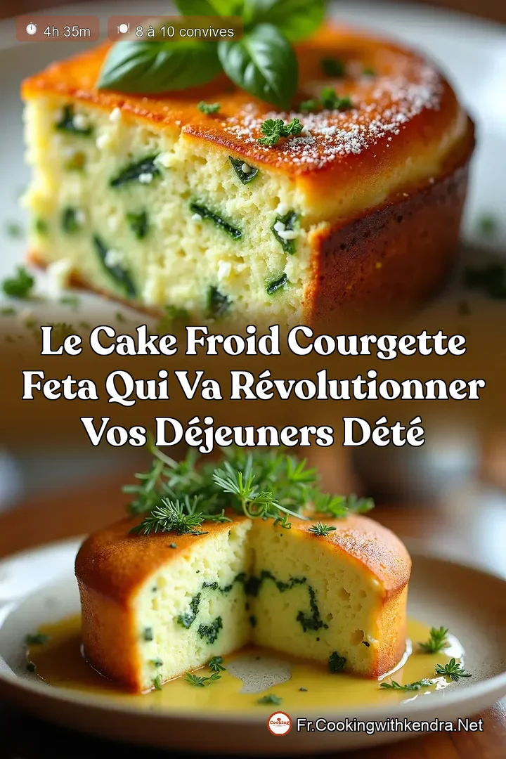 Le Cake Froid Courgette Feta qui va R&eacute;volutionner Vos D&eacute;jeuners d&Eacute;t&eacute;