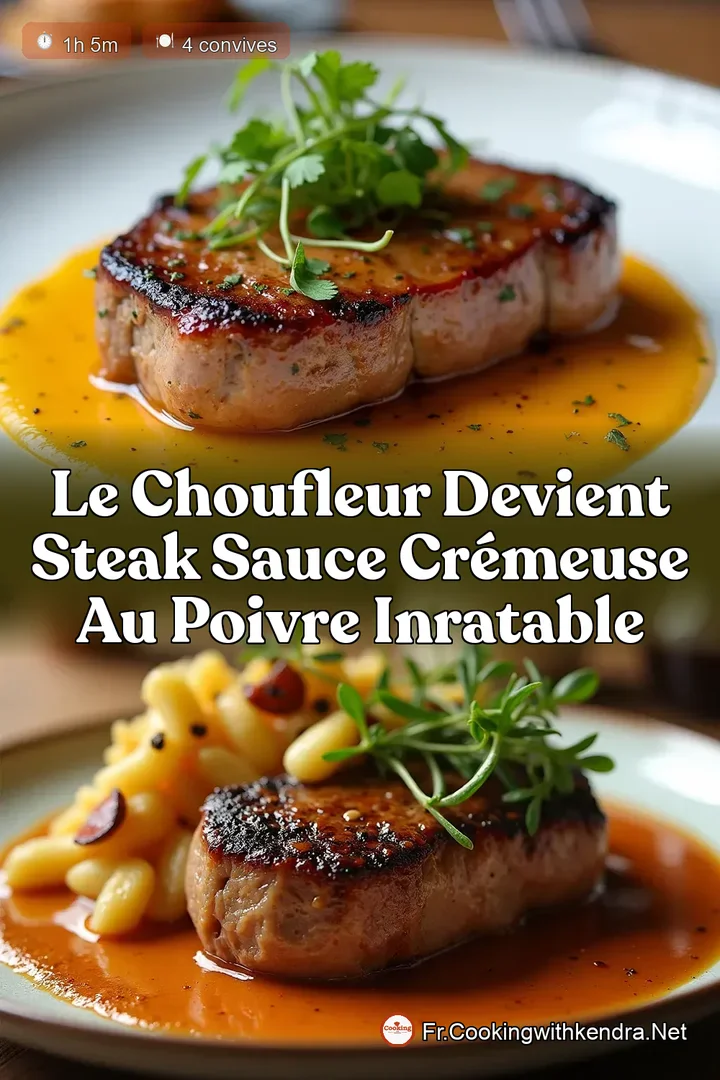 Le ChouFleur devient Steak Sauce Cr&eacute;meuse au Poivre Inratable