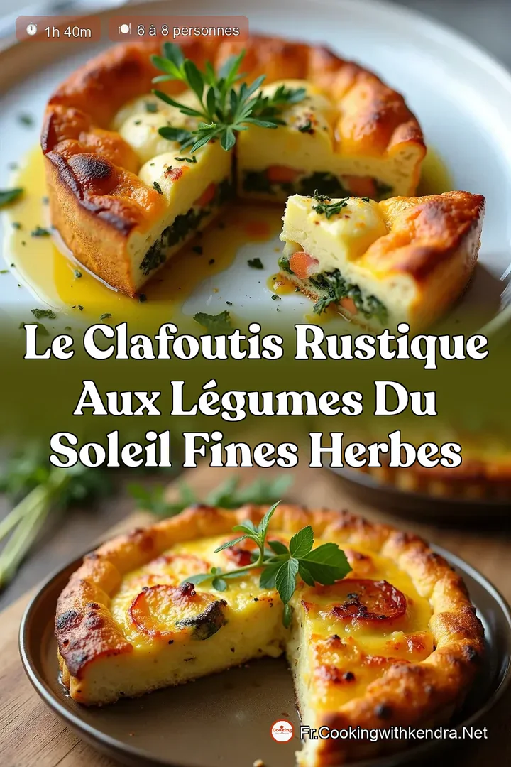 Le Clafoutis Rustique aux L&eacute;gumes du Soleil Fines Herbes