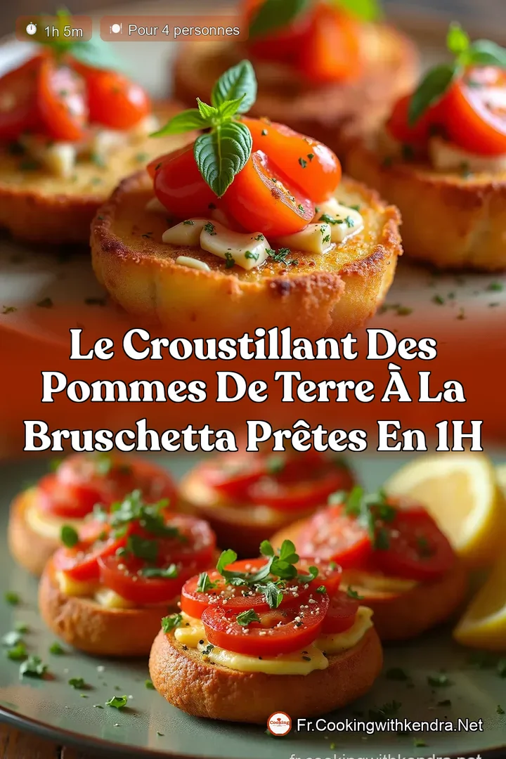 Le Croustillant des Pommes de Terre &agrave; la Bruschetta Pr&ecirc;tes en 1h