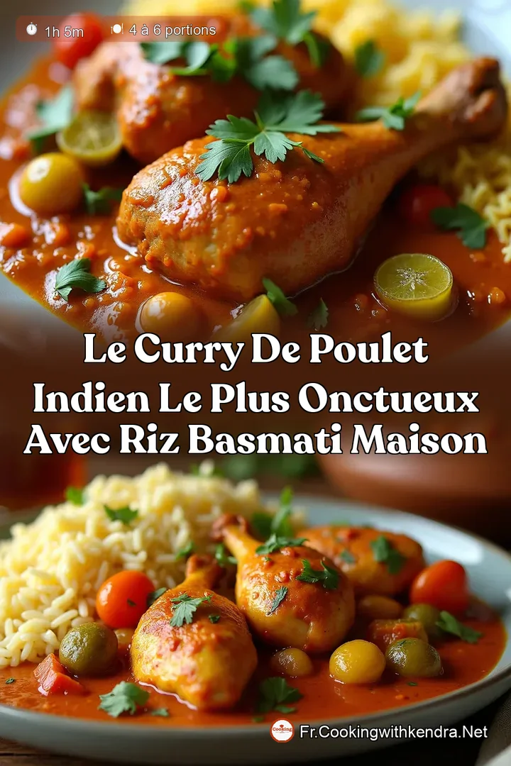 Le Curry de Poulet Indien le Plus Onctueux avec Riz Basmati Maison