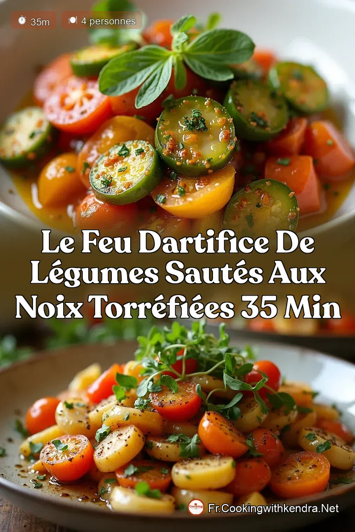 Le Feu dArtifice de L&eacute;gumes Saut&eacute;s aux Noix Torr&eacute;fi&eacute;es 35 Min