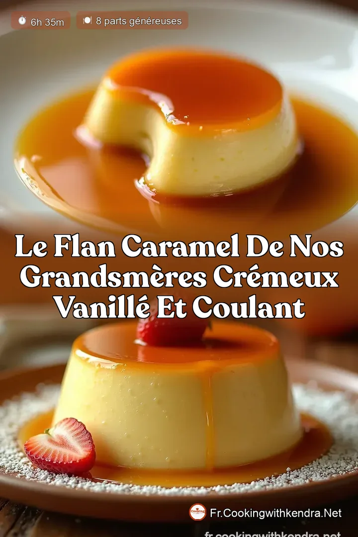 Le Flan Caramel de Nos GrandsM&egrave;res Cr&eacute;meux Vanill&eacute; et Coulant
