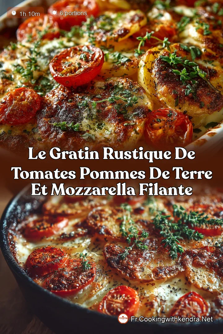 Le Gratin Rustique de Tomates Pommes de Terre et Mozzarella Filante